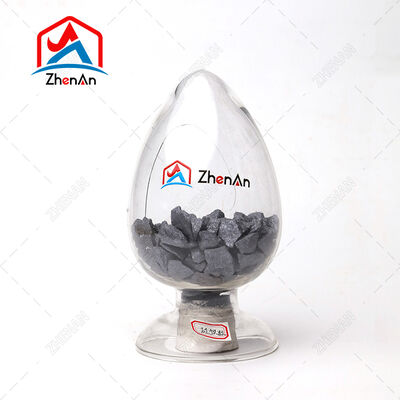 Granulaty FeSi z krzemu ferro silicynowym o zawartości krzemu 55-75% dla stali stopowej i żeliwa w rozmiarach 10-100 mm i niskiej zawartości fosforu i siarki