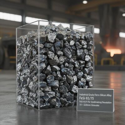 Stopy przemysłowe stopu ferrosilikonowego FeSi 65/75 do odtlenia do produkcji stali z granulatami o średnicy 10 ̊220 mm
